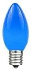 Novelty Lights 50 Pack C9 Ceramic Outdoor Christmas Replacement Bulbs, Blue, E17 Intermediate Base, 7 Watt