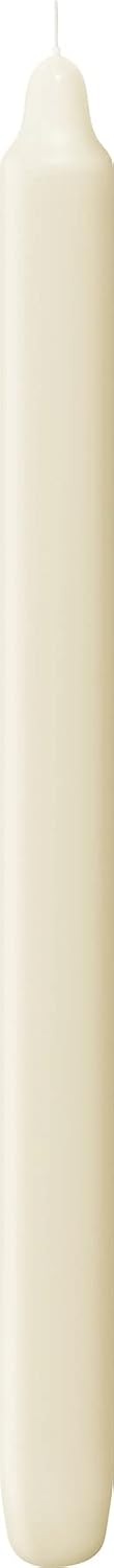 BOLSIUS Ivory Candlesticks Bulk Pack 50 Count - Unscented Dripless 11.5 Inch Household & Dinner Candle Set - 12+ Hours - Premium European Quality - Consistent Smokeless Flame - 100% Cotton Wick