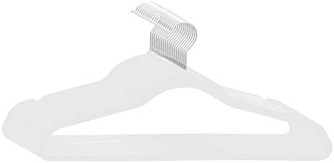 Home Expressions Premium 20 Pack - Ultra Thin No Slip Velvet Suit Swivel Hangers - 21" Extra Wide Strong Velvet Hangers - Space Saving Clothes Hangers - 21x0.2x10 inches (Beige)