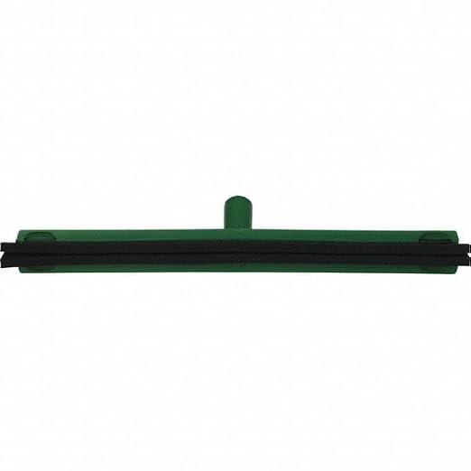 Vikan 77532 Foam Rubber Polypropylene Frame Fixed Head Squeegee, 20", Green