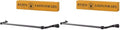 RTZEN Farmehouse Bathroom Towel Holder - Wrought Iron Matte Metal Black Towel Bar Wall Mount Rod - Handmade Home Decor Metal Kitchen Hanger Bar (17'' - Fits 14.5 Inch Towels) (Pack of 2)