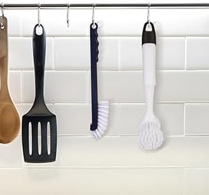 Dish Brush 2 Pack Dish Scrub Brush and 2 Pack Grout Brush