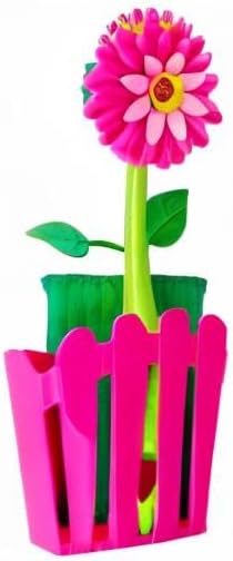 Vigar Flower Power Kitchen Sink Caddy Organizer, Pink