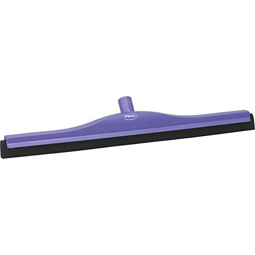 Vikan 77548 Fixed Head Squeegee, Foam Rubber, Polypropylene Frame, 24", Purple