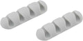 Bluelounge BLUCDMU-WH CableDrop Multi Multi-Cable Router Clips, 2 Count (White)