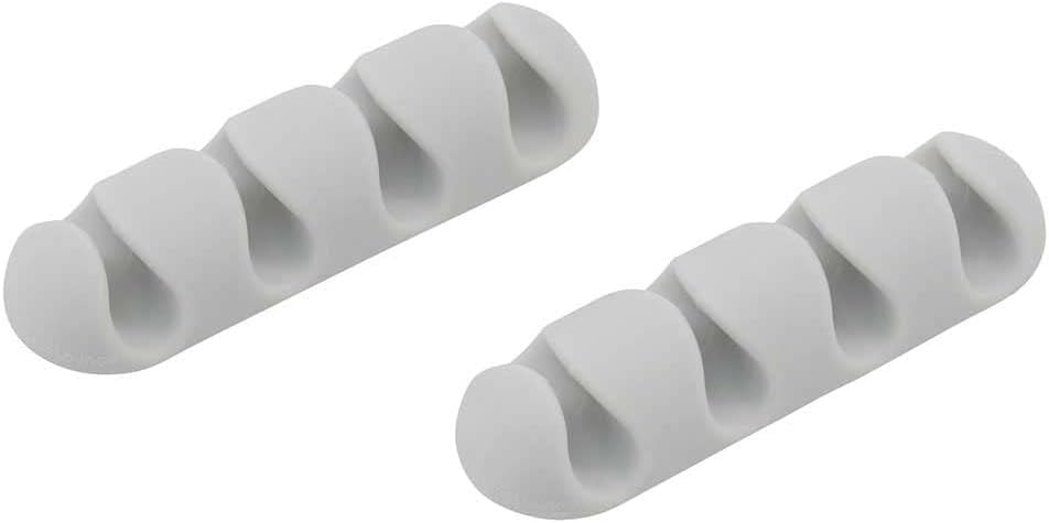 Bluelounge BLUCDMU-WH CableDrop Multi Multi-Cable Router Clips, 2 Count (White)
