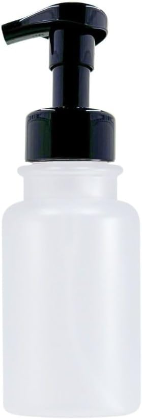 14 oz Plastic Foaming Soap Bottle Dispenser (Clear/Black)