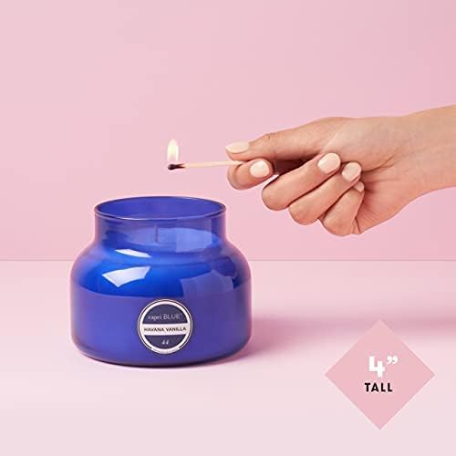 Capri Blue Havana Vanilla Scented Candle | Glass Jar | Blue, 19 oz