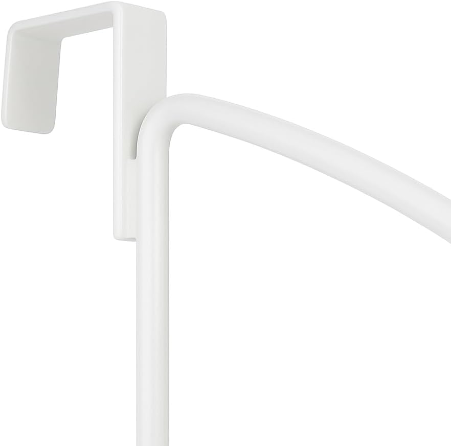HOLDN’ STORAGE Over The Door Hanger - Door Rack Hangers for Clothes - Space Saving Designed for Bedroom & Bathroom - Ideal for Clothes & Towels - Drying Rack, White