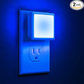 L LOHAS LED Blue Night Lights Plug into Wall 2-Pack, Plug in Night Light