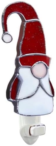 CHEZBABY Stained Glass Elf Plug-in Night Light