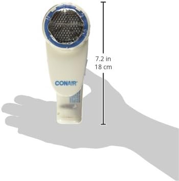 Conair Fabric Shaver and Lint Remover,Battery-Operated Portable Clothes Shaver with 3 Settings, Fuzz Remover for Sweaters,Clothing and Furniture, Large 2-Inch Shaving Head,White, Regular (Pack of 3)