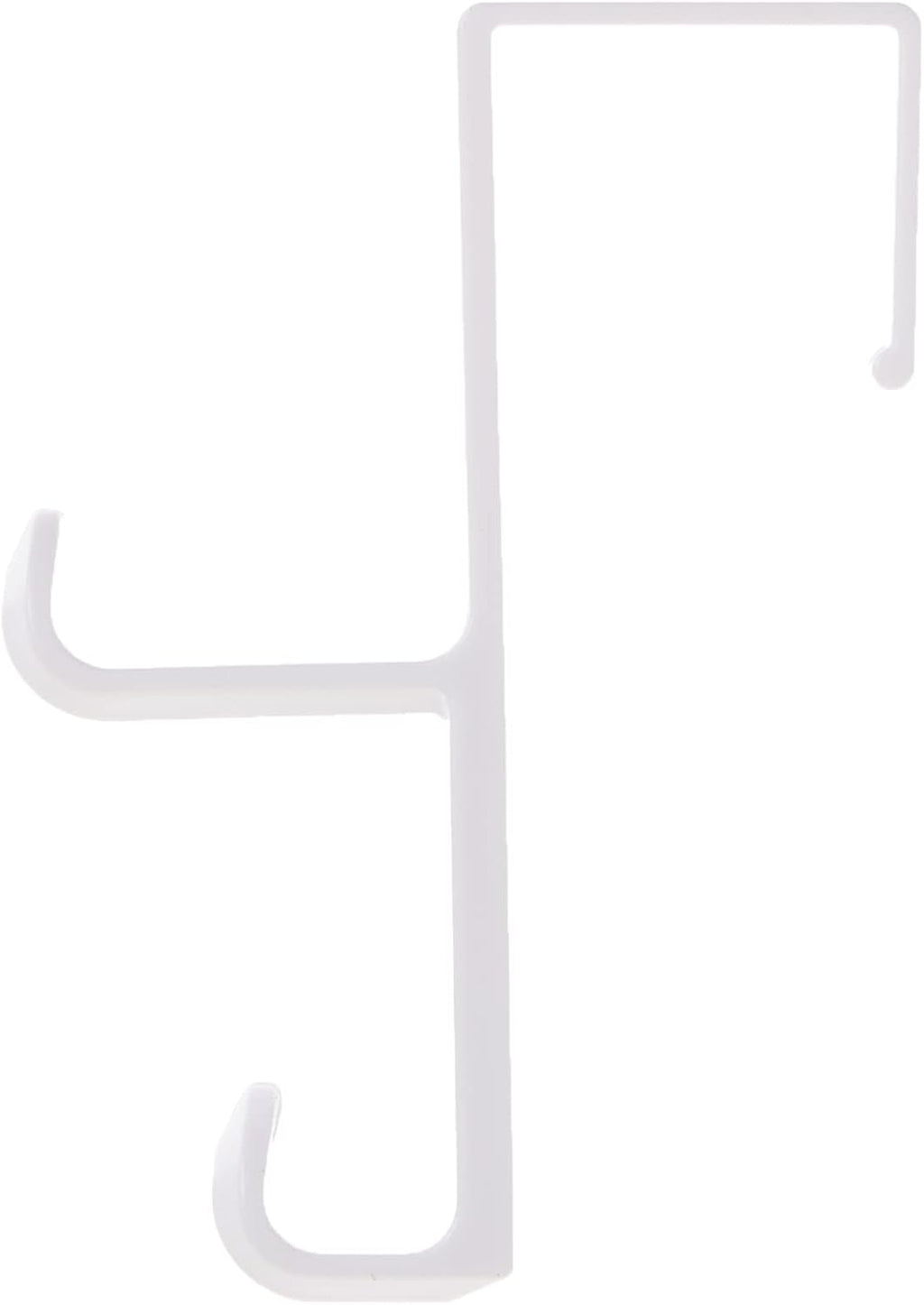 iDesign Over Door Double Hook, Small, White
