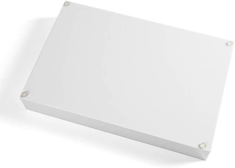 Sooyee Acrylic Serving Tray with Handles, 16" x 12", White