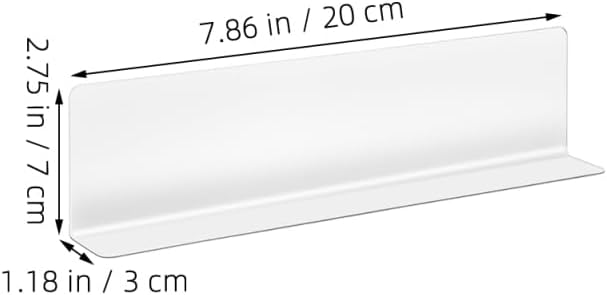 ULTECHNOVO 10-Pack L-Shaped Shelf Dividers 20.00X7.00X3.00cm/7.86X2.75X1