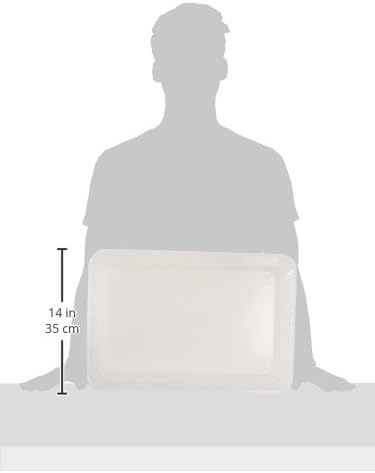PetRageous 55142 Bone N Up Non-Slip Clear Plastic Dog Feeding Tray 19.125-Inch by 13.125-Inch for Dogs and Cats, White