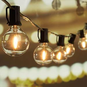 Outdoor String Lights 20FT LED Waterproof Patio Globe Lights