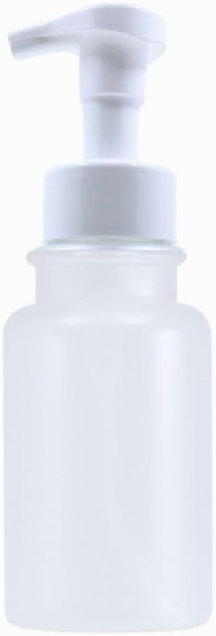 14 oz Plastic Foaming Soap Bottle Dispenser (Clear/White)