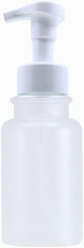 14 oz Plastic Foaming Soap Bottle Dispenser (Clear/White)