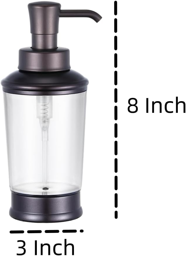 Vintage Style Soap Dispenser Bottles, 16oz 2 Pack