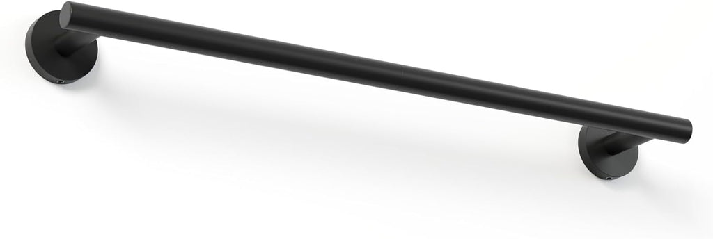 18 Inch Black Towel Rack for Small Bathroom, Wall Mounted SUS304 Towel Bar