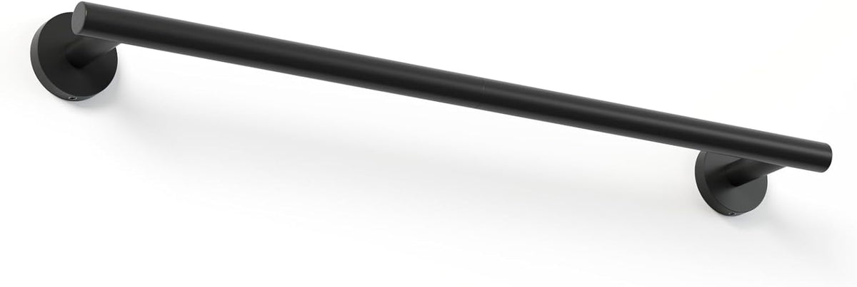 18 Inch Black Towel Rack for Small Bathroom, Wall Mounted SUS304 Towel Bar