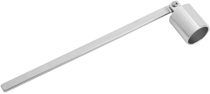 Walfront Stainless Steel Candle Snuffer Wick Dipper Oil Lamp Trim Trimmer Scissor Cutter Tool Hook(Silver)