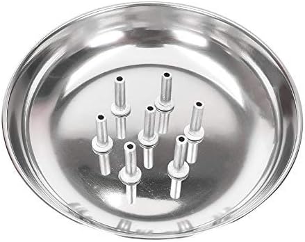 Incense Stick Holder with ash Catcher Plate Stainless Steel Incense Holder Agarbatti Stand Traditional Religious and Spiritual Use and Also for Ethnic Festival for Multipurpo