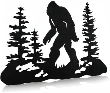 Demissle Big Foot Sasquatch Gift Bigfoot Wall Art Yard Decor, Black