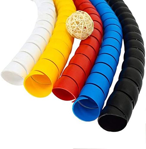 Dog and Cat Cord Protector 32.8ft Wire Protector Sleeve Covers for Cord Protects Your Pets from Chewing Through Insulated Cables 5 PCS/Pack 32.8ft in Total 10mm Width by FUNZON