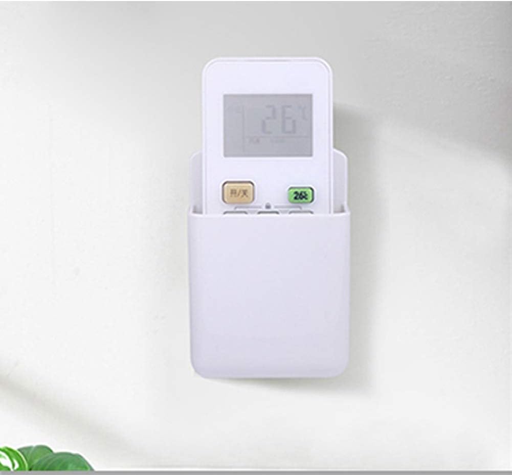 2 Pcs Remote Control Holder Wall Mount,Self Adhesive Remote Holder,White