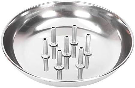 Incense Stick Holder with ash Catcher Plate Stainless Steel Incense Holder Agarbatti Stand Traditional Religious and Spiritual Use and Also for Ethnic Festival for Multipurpo