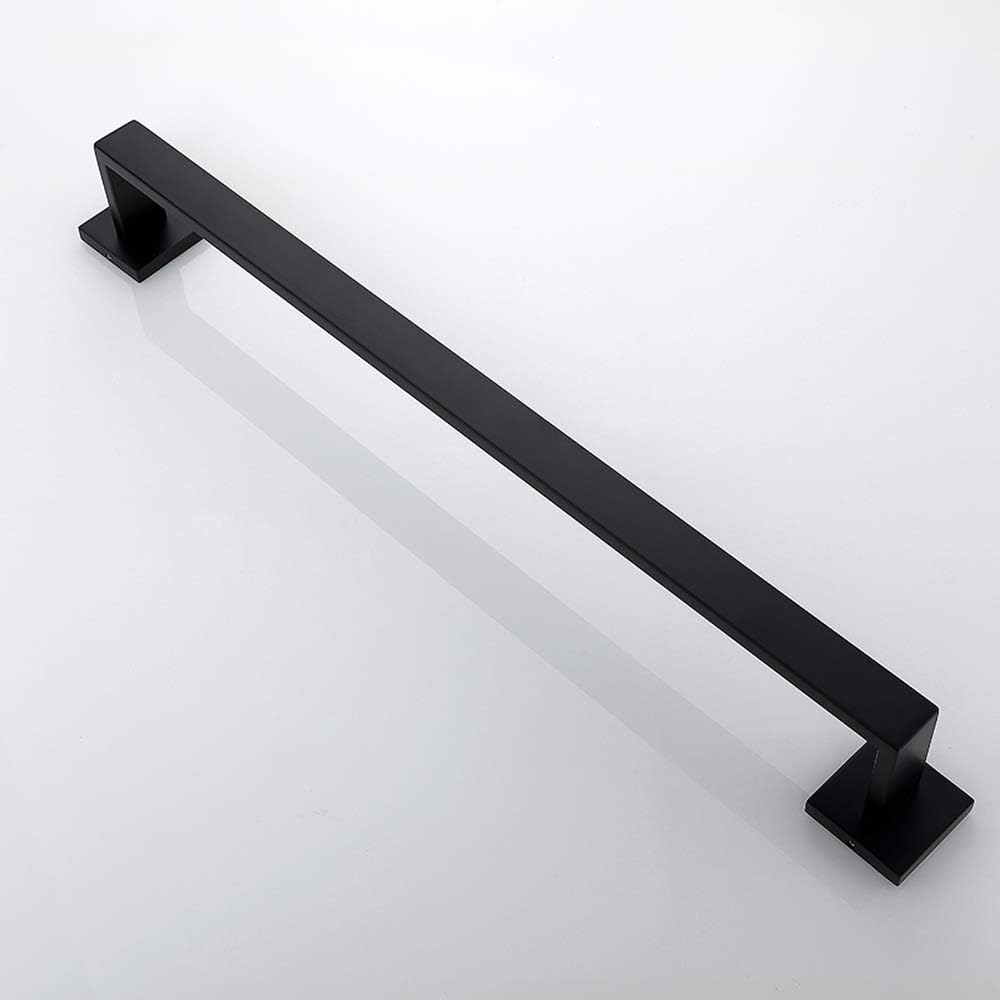 TASTOS Black Single Towel Bar 23.6-Inch Bathroom Towel Holder