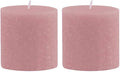 Root Candles Timberline Beeswax Blend Premium Handcrafted Unscented Pillar Candle, 3 x 3-Inch, Dusty Rose (Pack of 2)