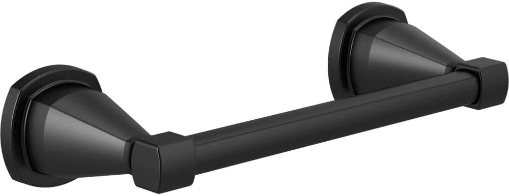 Delta Hand Towel Holder | 8 Inch Matte Black Towel Bar for Bathroom, Kitchen | Esato Accessories