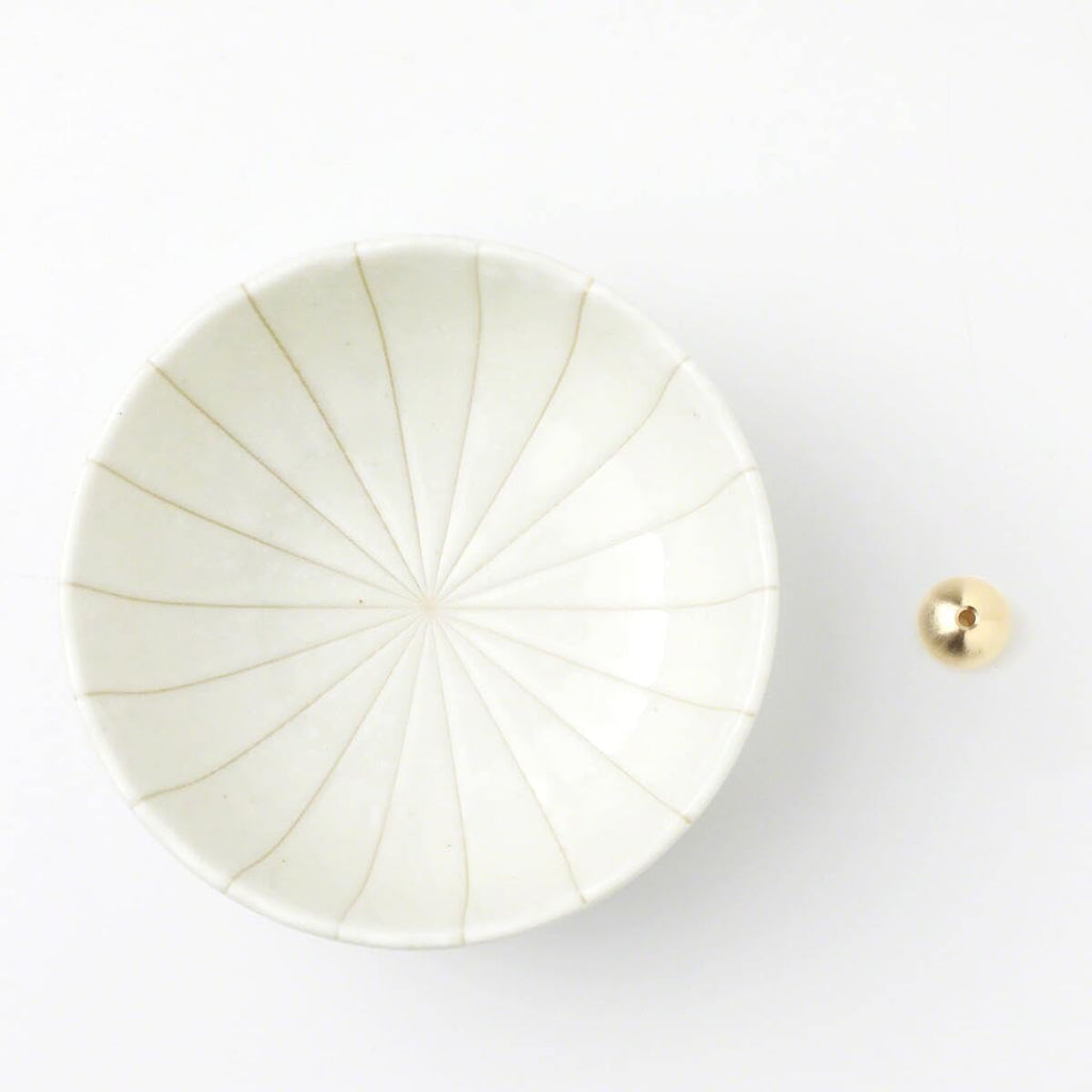 Asayu Japan Sakura Incense Gift Set with White Lotus Holder, Low Smoke