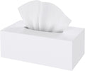 SILUT Matte White Rectangle Acrylic Tissue Box Cover