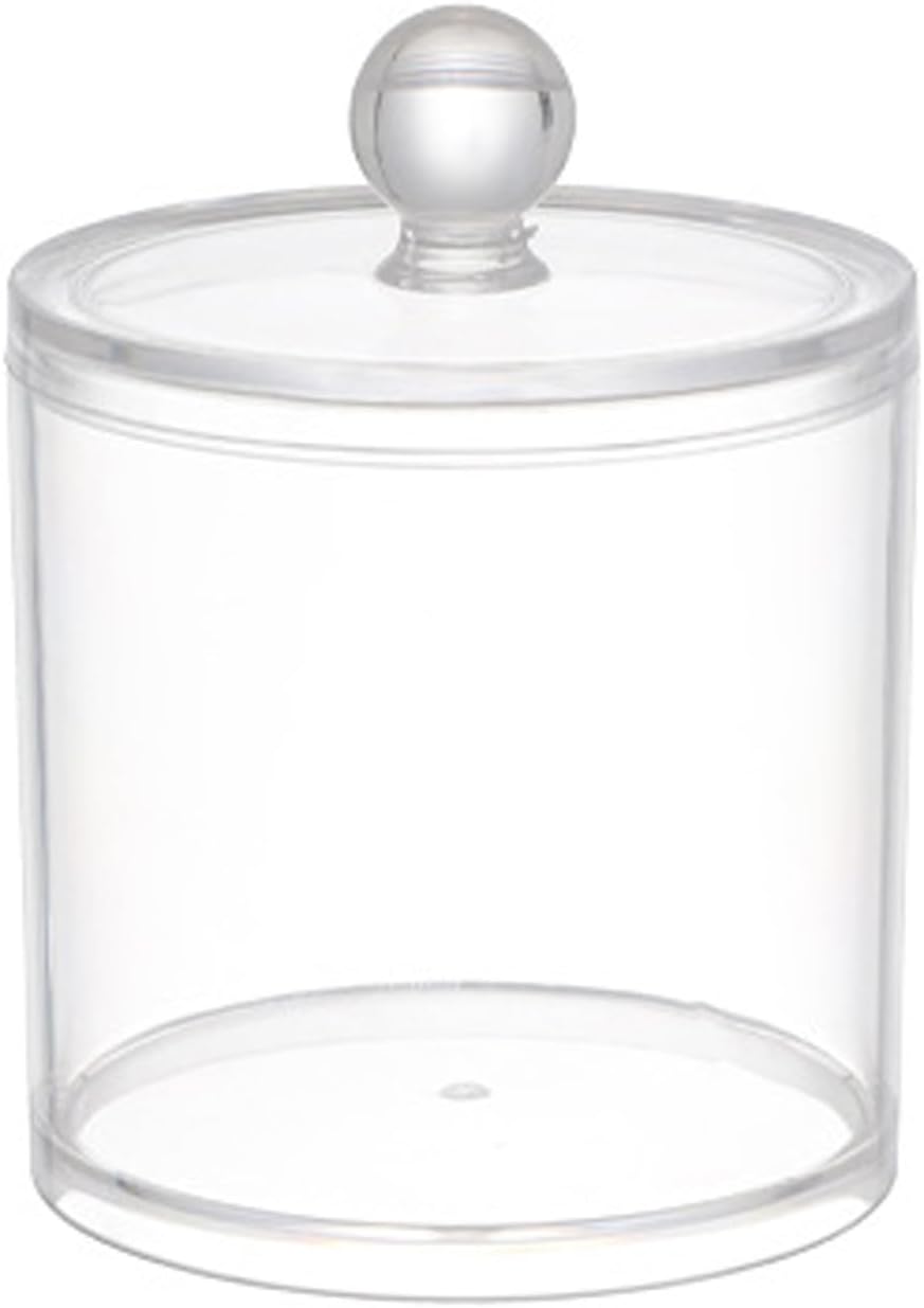1 Pcs Acrylic Qtip Holder Dispenser,Canisters Apothecary Jar Set,12 oz