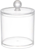 1 Pcs Acrylic Qtip Holder Dispenser,Canisters Apothecary Jar Set,12 oz