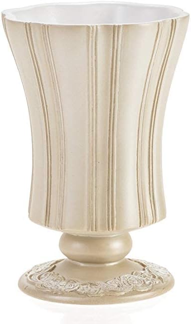 Creative Scents Victoria Beige 4 Piece Resin Bathroom Accessories Set