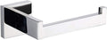 TASTOS Polished Chrome Toilet Paper Holder SUS304 Stainless Steel, Modern Square Half Open Bathroom 5 inch TP Holder Wall Mount Rustfree Tissue Roll Dispenser for Washroom Kitchen