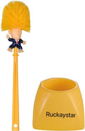Creative Gift Spoof President Toilet Brush and Holder Set