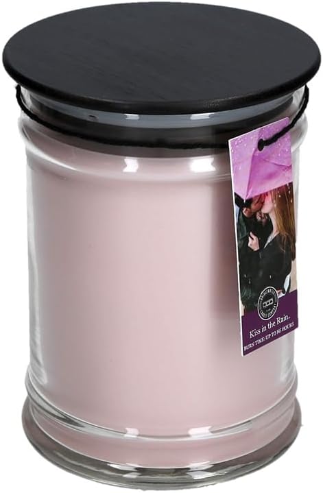 Bridgewater Candle 18oz Large Soy Wax Blend Fragranced Jar Candle-Kiss in The Rain