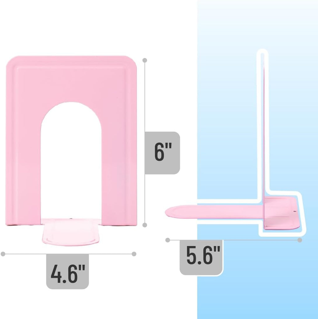 Mr. Pen- Book Ends, 4 Pack, Light Pink