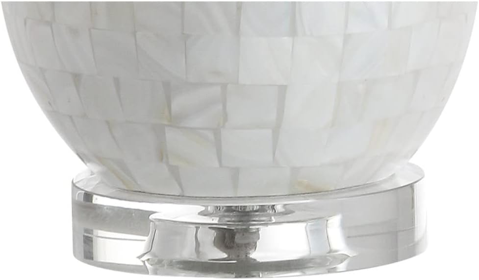JONATHAN Y Josephine 26.5" Mother of Pearl Seashell Table Lamp, White