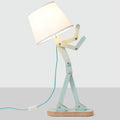 Cool Kids Wood Desk Lamp for Room Bedroom, Bulb Included, Pea Green