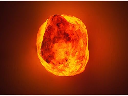 The Body Source Himalayan Salt Lamp 10-12 Inches (11-15lb) | Includes Dimmer Switch | Natural Salt Rock Lamp with Handcrafted Wooden Base & Night Light (Bulb Replacement) (Pack of 2)