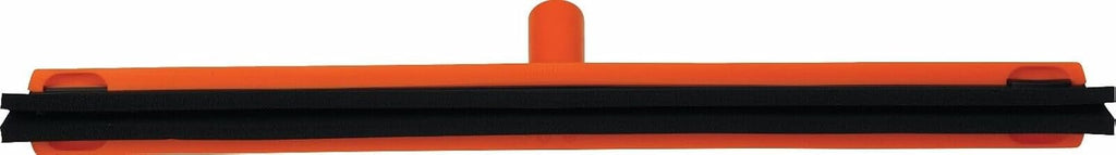 Vikan 77547 Fixed Head Squeegee, Foam Rubber, Polypropylene Frame, 24", Orange