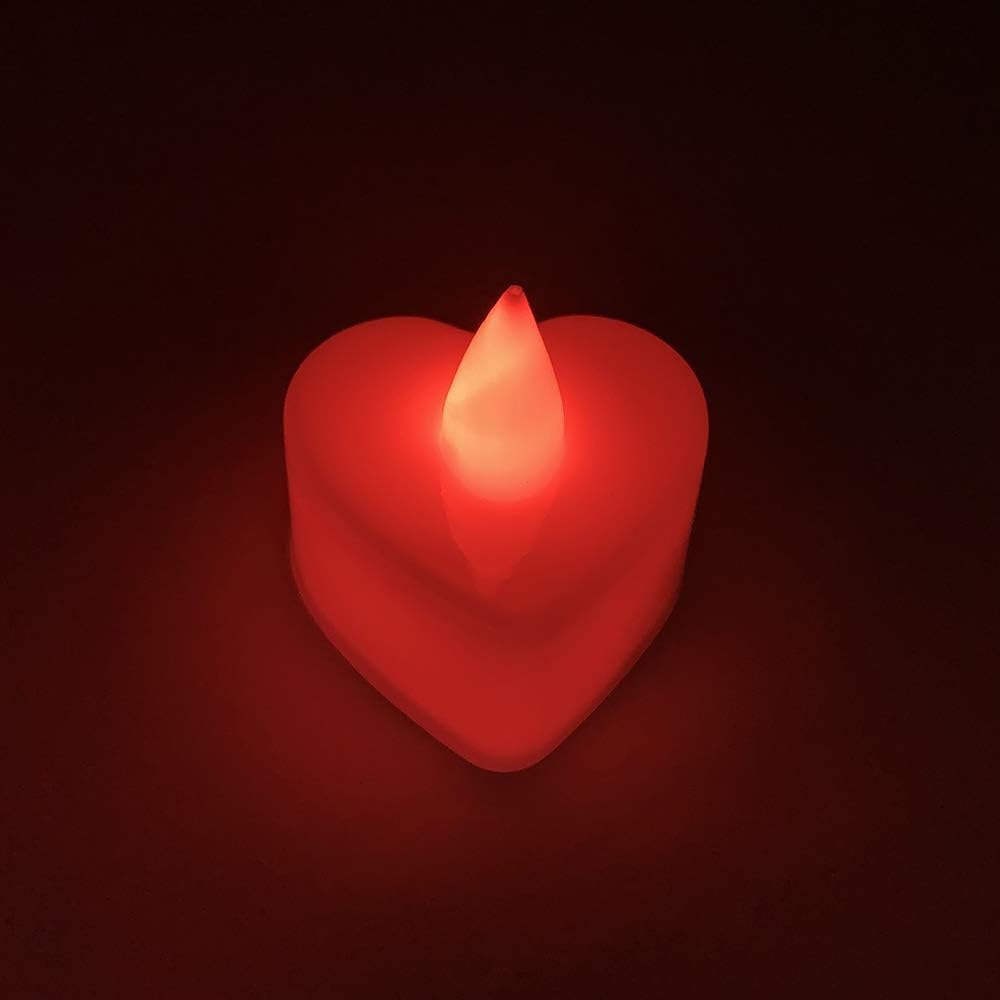 LED Tea Lights, Pack of 24, Flameless Flickering Candle Lights and Decorations for Wedding, Valentine's Day, Marriage Proposal, Party, Festival Celebration
