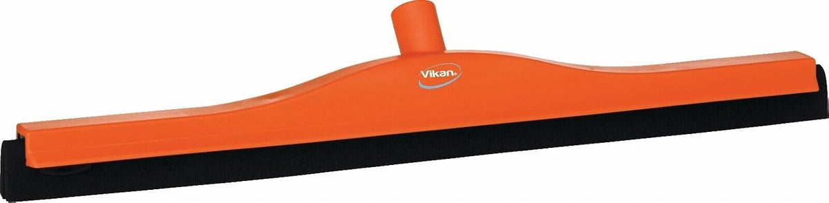 Vikan 77547 Fixed Head Squeegee, Foam Rubber, Polypropylene Frame, 24", Orange